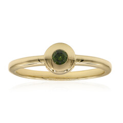 Anillo en oro con Diamante verde VS1