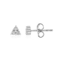 Pendientes en plata con Diamante I2 (I)