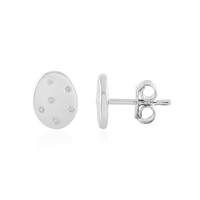 Pendientes en plata con Diamante I2 (I)