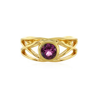 Anillo en plata con Granate Magenta