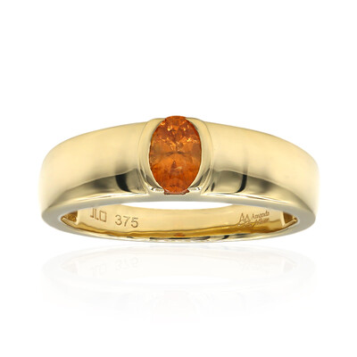 Anillo en oro con Espesartina de California (Amanda Adkins)