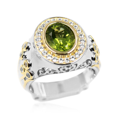 Anillo en plata con Peridoto (Dallas Prince Designs)