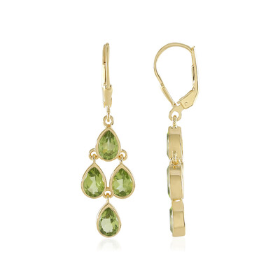 Pendientes en plata con Peridoto