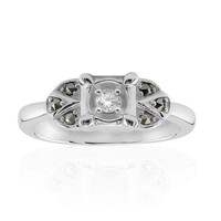 Anillo en plata con Diamante I2 (J) (Annette classic)