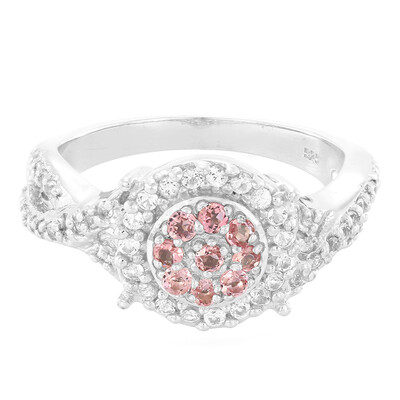 Anillo en plata con Turmalina rosa