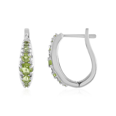 Pendientes en plata con Peridoto