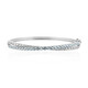 Brazalete en plata con Topacio azul cielo