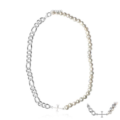 Collar en plata con Perla Freshwater (TPC)