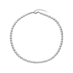 Collar en plata con Perla blanca Freshwater