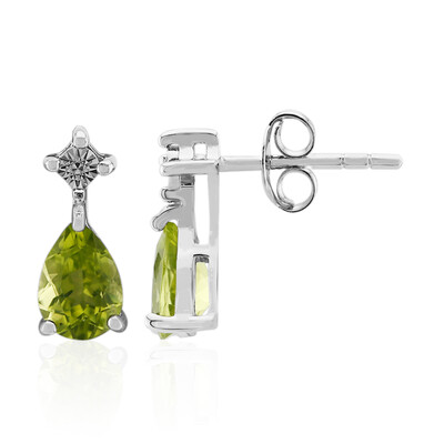 Pendientes en plata con Peridoto de Birmania