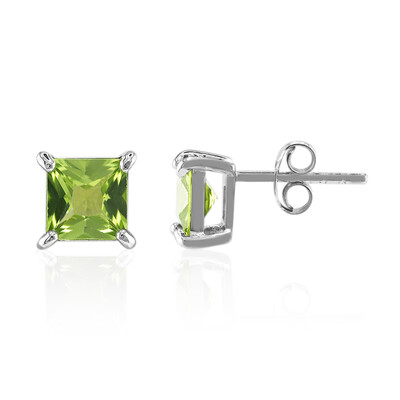 Pendientes en plata con Peridoto de Birmania