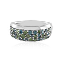 Anillo en platino con Diamante I3 verde (KM by Juwelo)