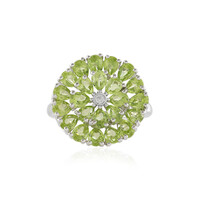 Anillo en plata con Peridoto