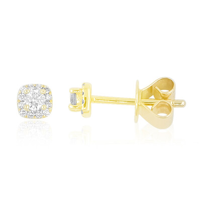 Pendientes en oro con Diamante limpio a lupa F (LUCENT DIAMONDS)