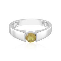 Anillo en plata con Zafiro amarillo de Madagascar