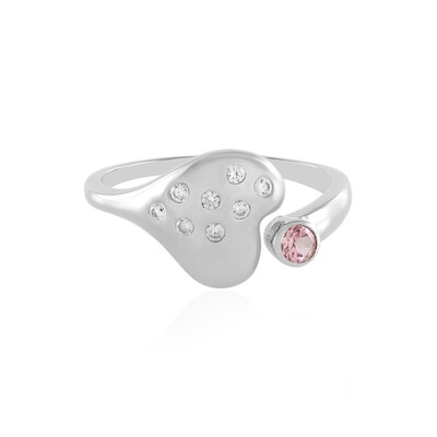 Anillo en plata con Turmalina rosa de Nigeria (de Melo)