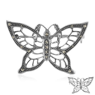 Broche en plata con Marcasita (Annette classic)