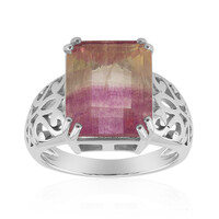 Anillo en plata con Fluorita multicolor (Pallanova)