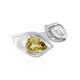 Anillo en plata con Zircón amarillo (SAELOCANA)