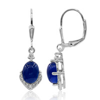 Pendientes en plata con Calcedonia azul