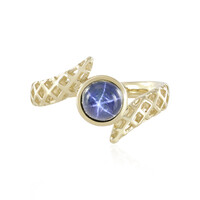 Anillo en oro con Zafiro estrella azul (Ornaments by de Melo)