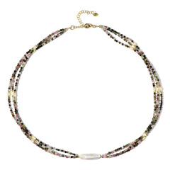 Collar en plata con Perla blanca Freshwater (Riya)