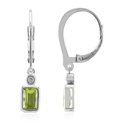 Pendientes en plata con Peridoto