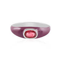 Anillo en plata con Topacio rosa