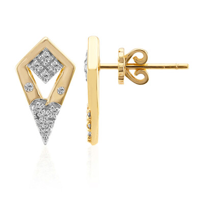 Pendientes en oro con Diamante VVS1 (G) (Annette)