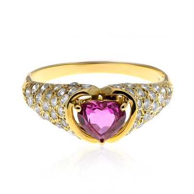 Anillo en oro con Zafiro rosado (CIRARI)