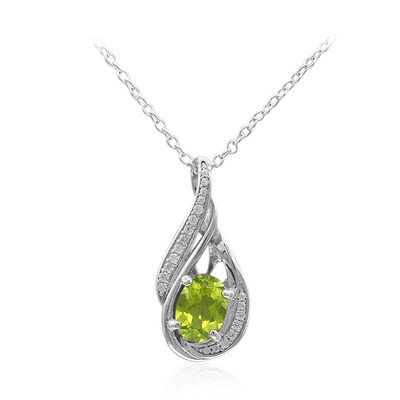 Collar en plata con Peridoto de Birmania