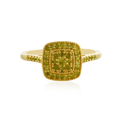 Anillo en plata con Diamante I3 amarillo