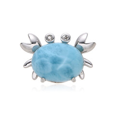 Colgante en plata con Larimar