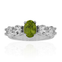 Anillo en plata con Peridoto de Birmania