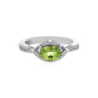 Anillo en plata con Peridoto