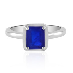 Anillo en plata con Espinela azul royal