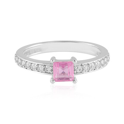 Anillo en plata con Zafiro rosa de Madagascar