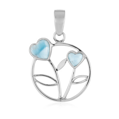 Colgante en plata con Larimar