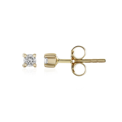 Pendientes en oro con Diamante IF (G)