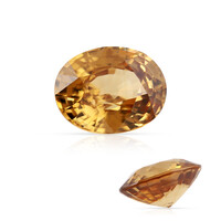 Piedra preciosa con Zircón amarillo 10,308 ct