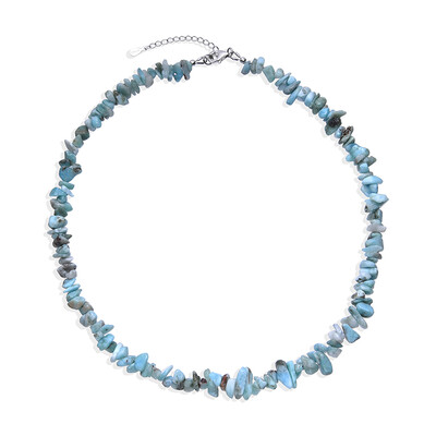 Collar en plata con Larimar