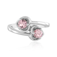 Anillo en plata con Turmalina rosa de Nigeria