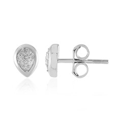 Pendientes en plata con Diamante I2 (I)