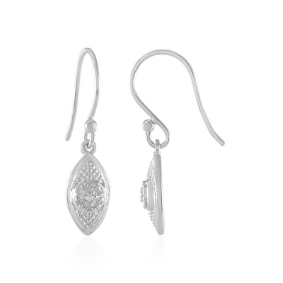 Pendientes en plata con Diamante I2 (I)