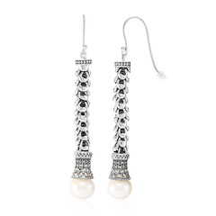 Pendientes en plata con Perla Freshwater (Nan Collection)