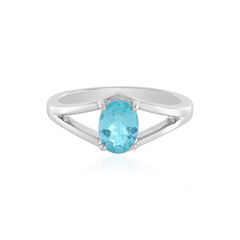 Anillo en plata con Apatita azul