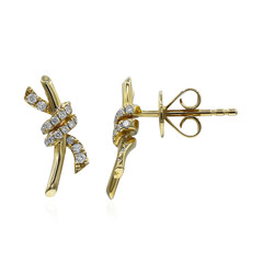 Pendientes en oro con Diamante I1 (H)  (CIRARI)