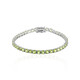 Brazalete en plata con Peridoto de Birmania