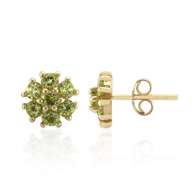 Pendientes en plata con Peridoto de Birmania