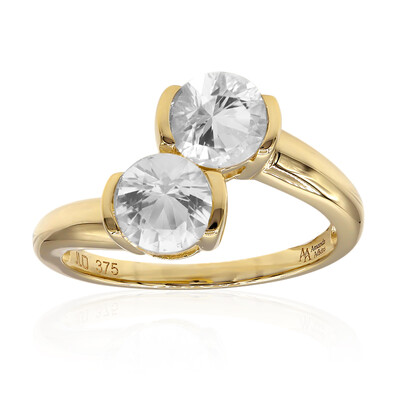 Anillo en oro con Cuarzo Herkimer (Amanda Adkins)